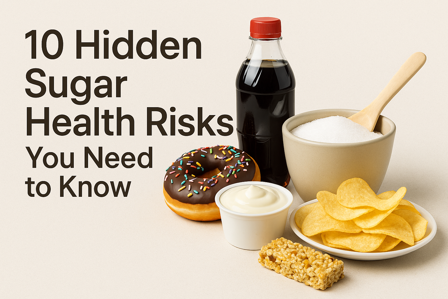 hidden sugar health risks in everyday foods infographic