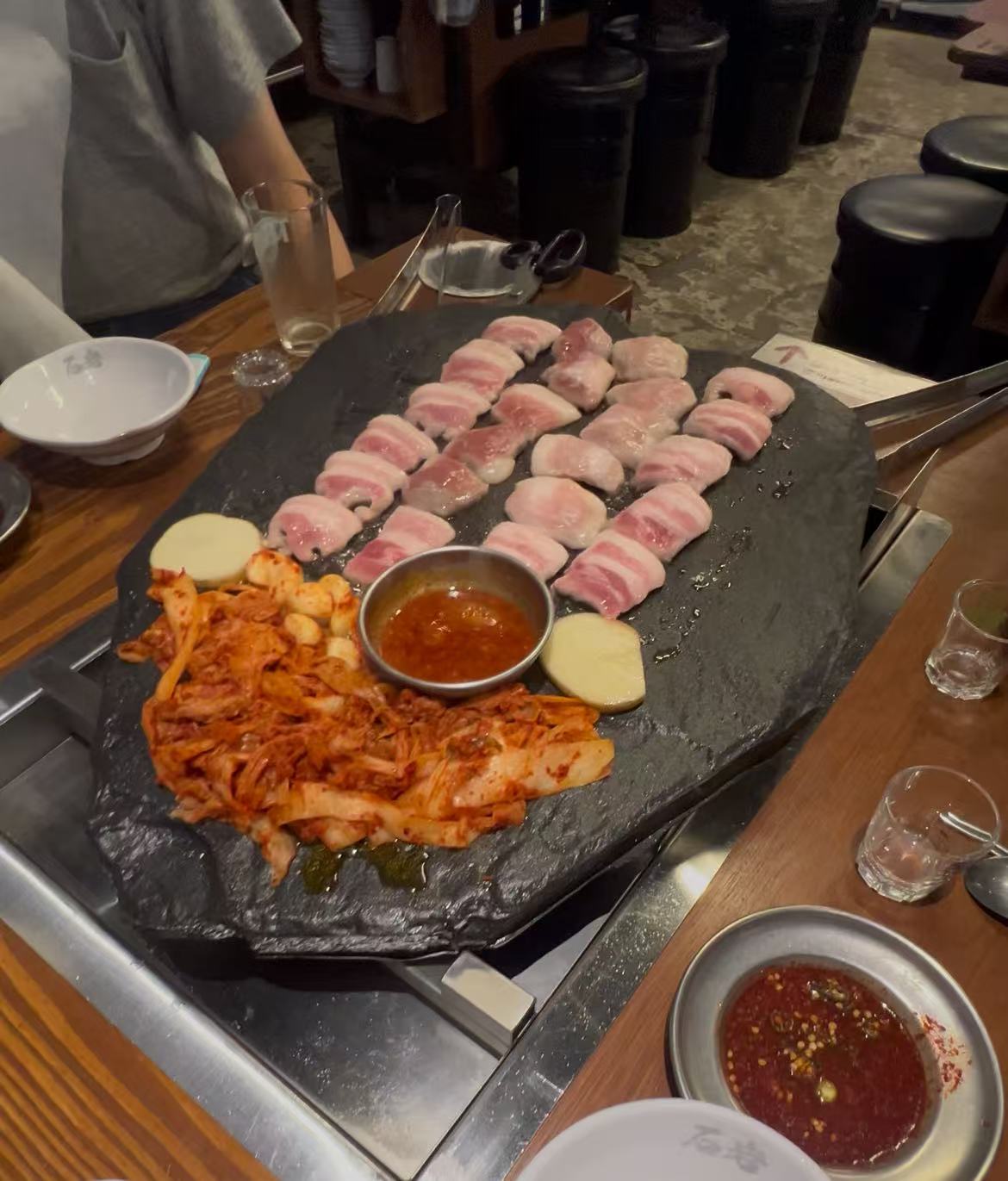 Seogam Saengso Geogi - Nowon Station Korean BBQ Seogam Saengso Geogi restaurant exterior and stone grill setup