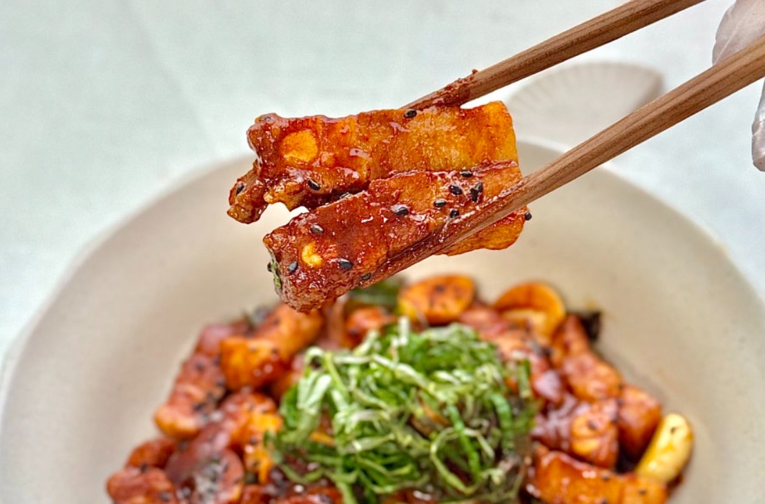 Gochujang Jeyuk Bokkeum spicy pork stir-fry with vegetables